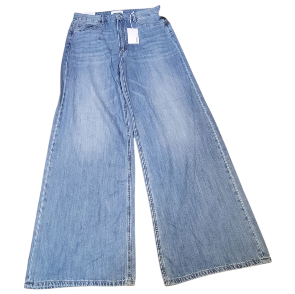 NWT Vervet Stylish Blue Olivia Wide Leg Jeans for Women - Size 32
